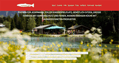 Desktop Screenshot of fischteich-lech.at